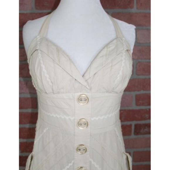 LYNDIA PROCANIK Lagenlook Button Up Halter Dress - Picture 2 of 7